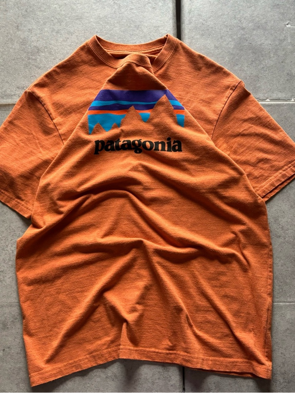 Orange Patagonia Men's Responsibili-Tee
M Orange Logo Shop Sticker T-Shirt
